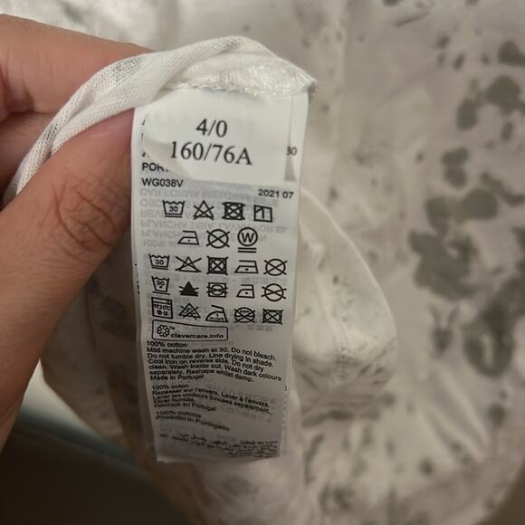 NWT ALLSAINTS Portland Anna cotton-jersey T-shirt Size 0 - Picture 6 of 7